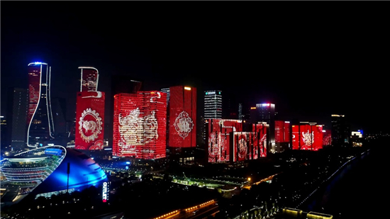 這個春節，世界見證了更好的杭州 大年初三，杭州這幕驚艷燈光秀，火了！